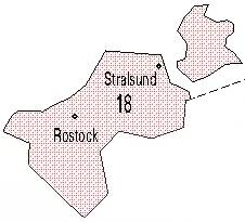 Postleitzahlengebiet 18.