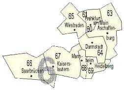 Postleitzahlengebiet 6.